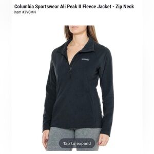 Columbia Black Fleece Pullover Women’s XL NWOT